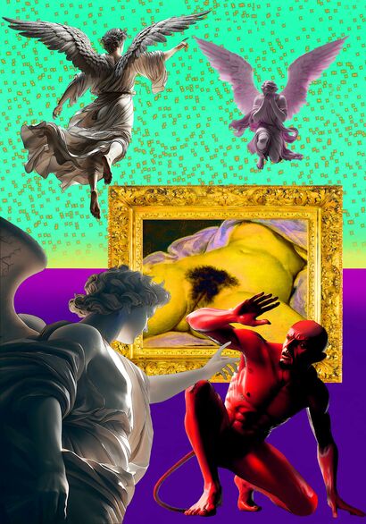 Processo a Gustave Courbet - a Digital Art Artowrk by saro brancato